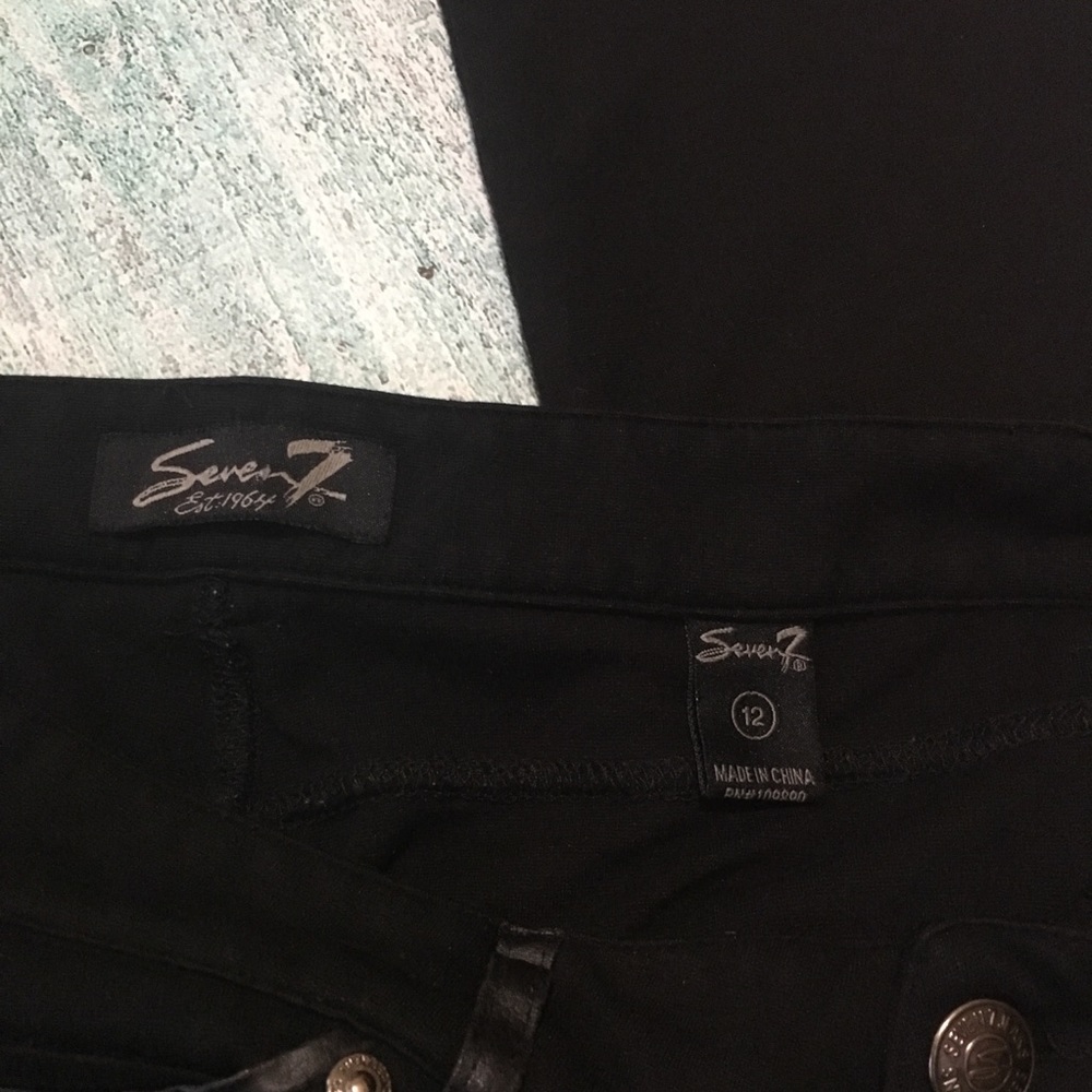 Seven7 black jeggings - Picture 4 of 7